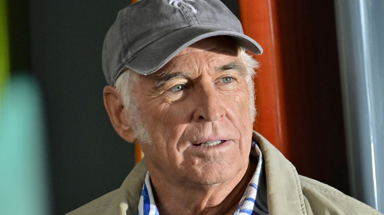 Dickie Delaney looking in distance baseball cap
