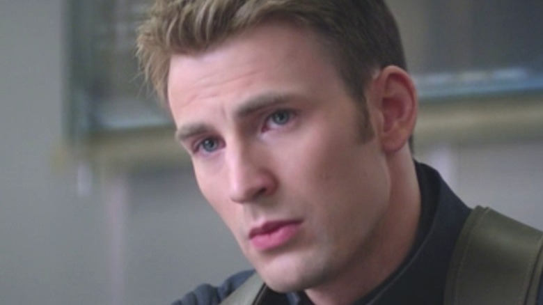 Chris Evans playing Captain America