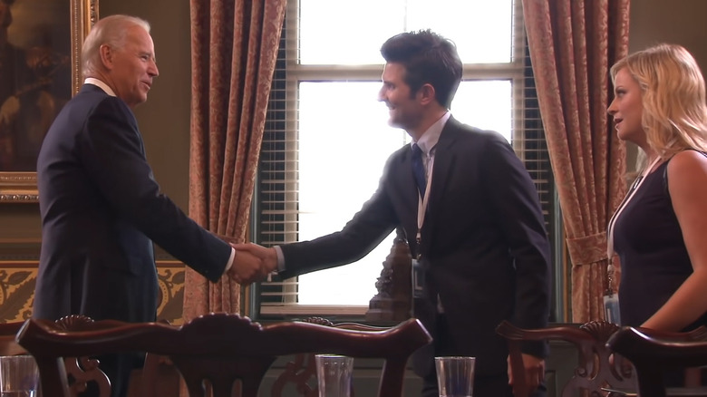 Parks & Recreation Biden Handshake