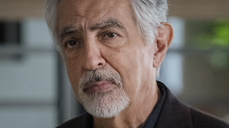 Joe Mantegna looking serious as David Rossi in Criminal Minds: Evolution