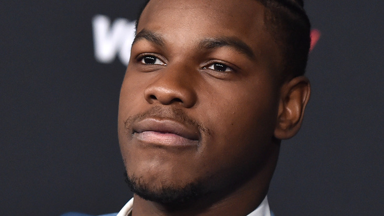 John Boyega at the "Rise of Skywalker" premiere.