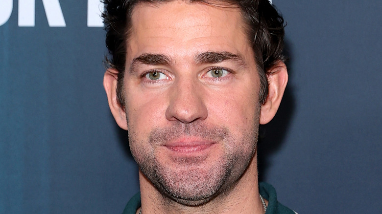 John Krasinski posing at premiere