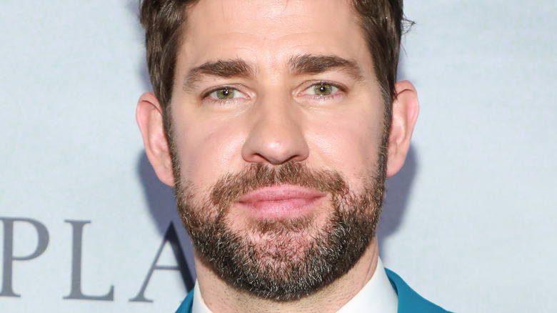 John Krasinski posing at premiere