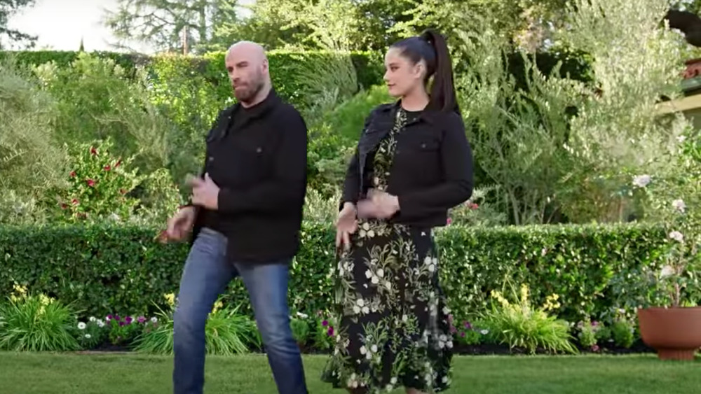 John and Ella Travolta dancing Miracle-Gro commercial
