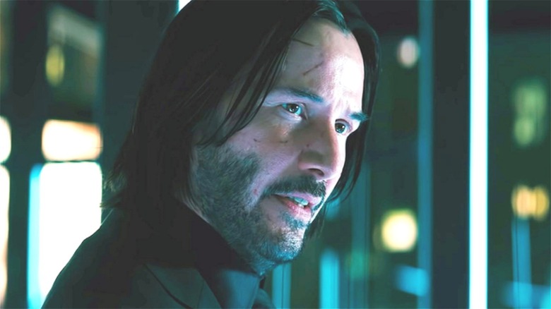 Keanu Reeves John Wick face cuts 