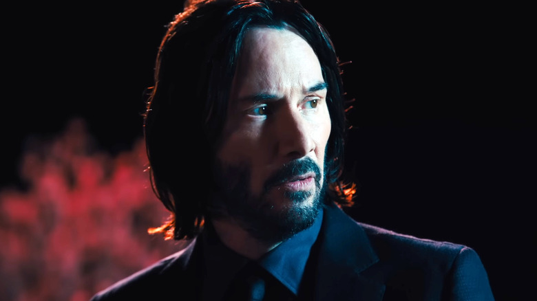 John Wick stares sideways