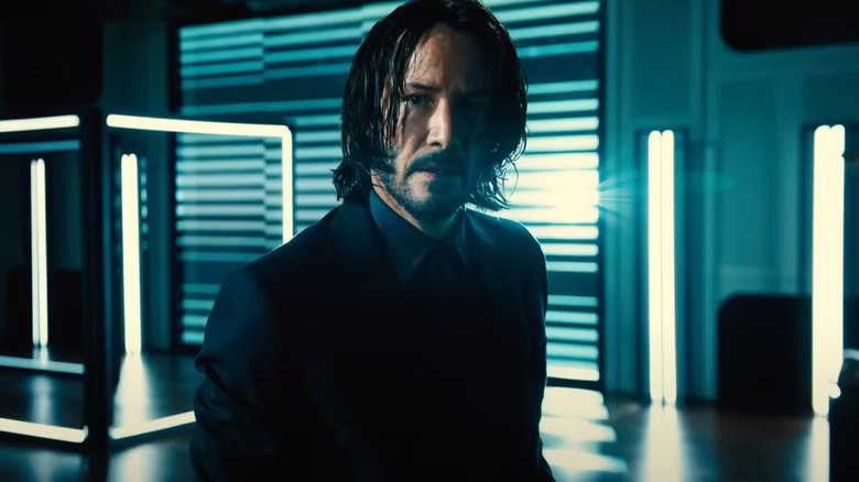 John Wick in an art room