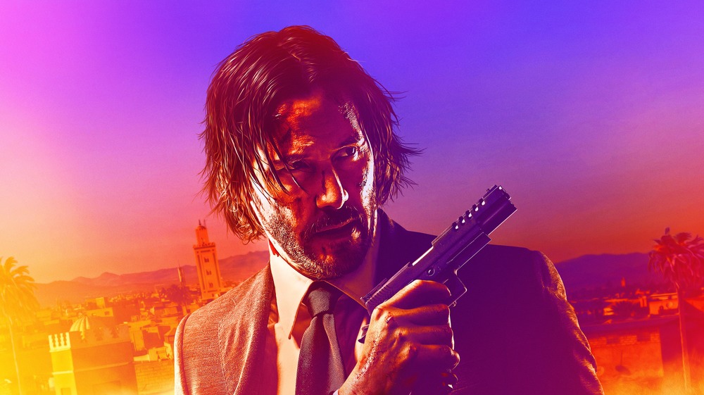 John Wick holding gun