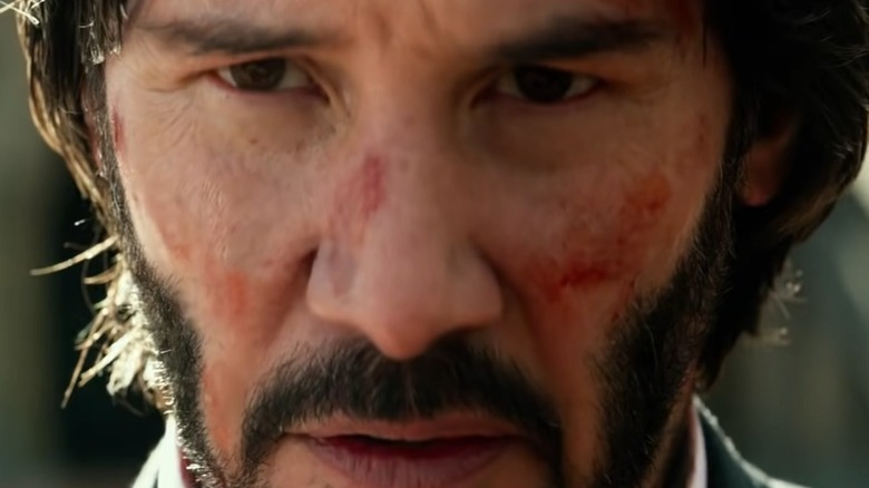 A close-up of John Wick