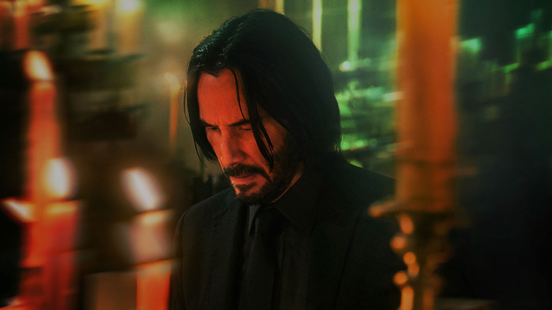 John Wick looking down