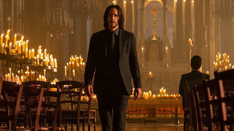 John Wick at the church