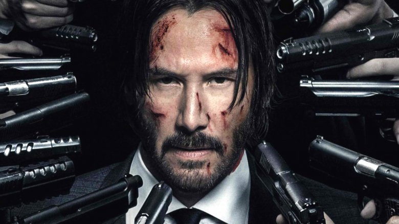 Keanu Reeves on John Wick Chapter 2 poster