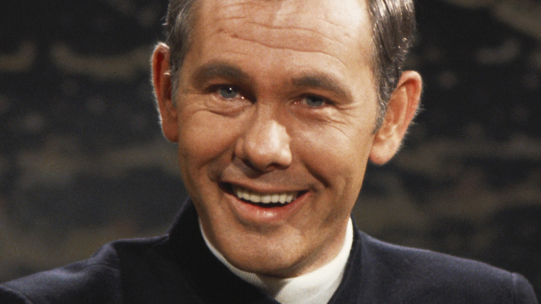 Johnny Carson smiling