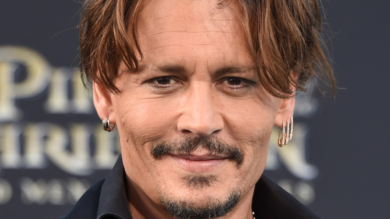 Johnny Depp smiling