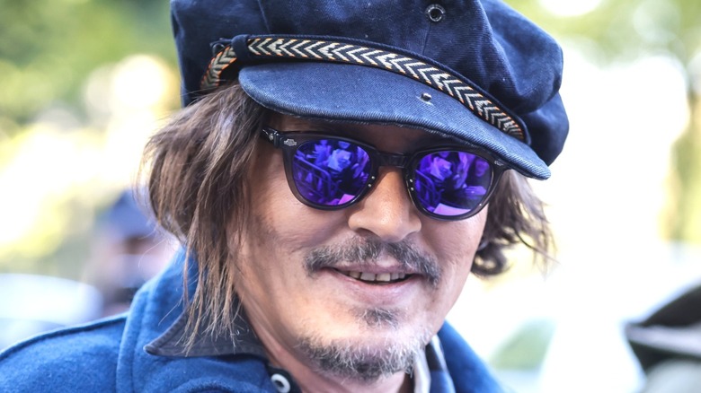 Johnny Depp smiling