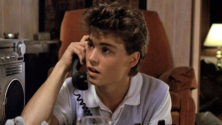 Glen Lantz talks on the phone in 