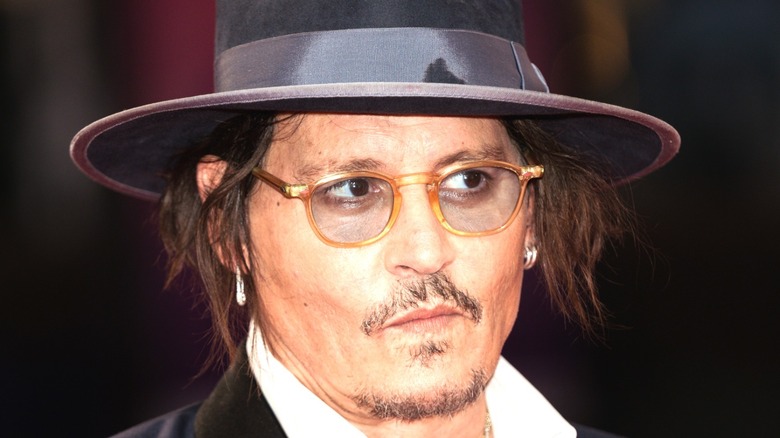 Johnny Depp in glasses