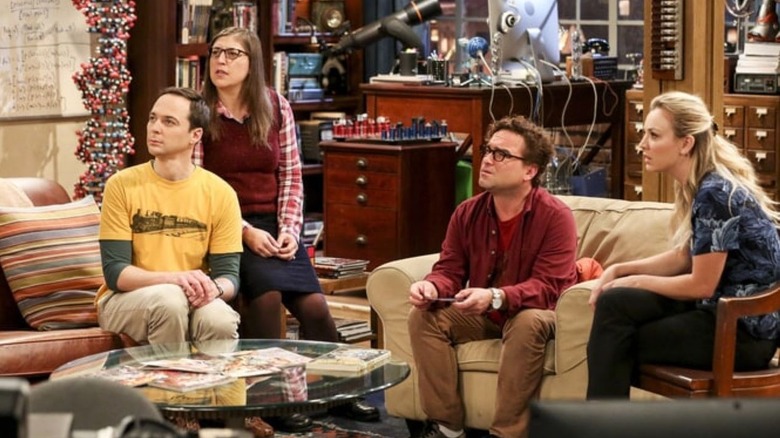 Big Bang Theory cast looking confused