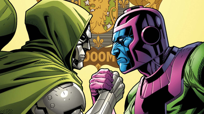 Dr. Doom arm wrestling Kang