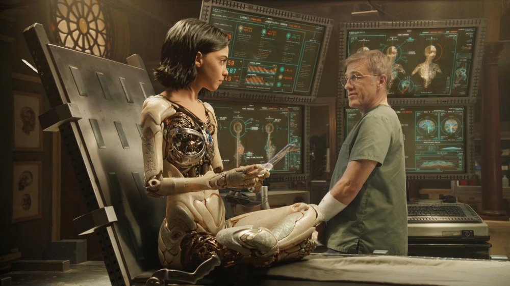 Christoph Waltz and Rosa Salazar star in Alita: Battle Angel