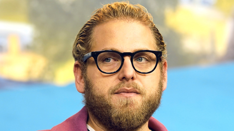 Jonah Hill wearing glasses