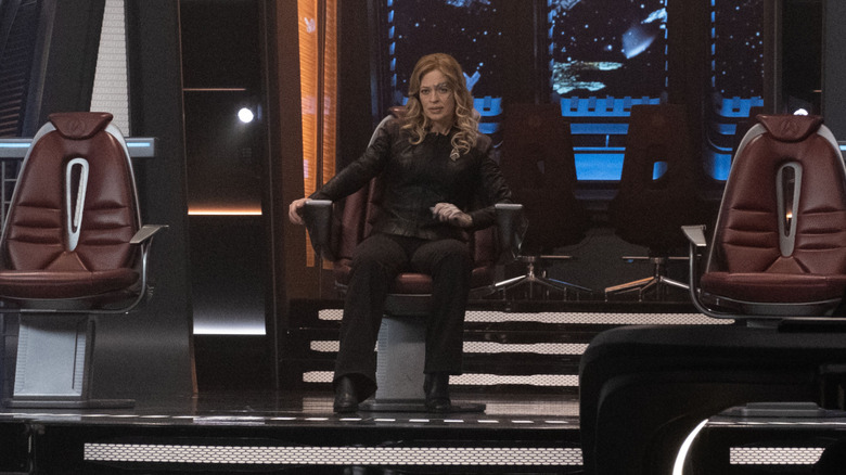 Seven on the Enterprise bridge in Star Trek Picard