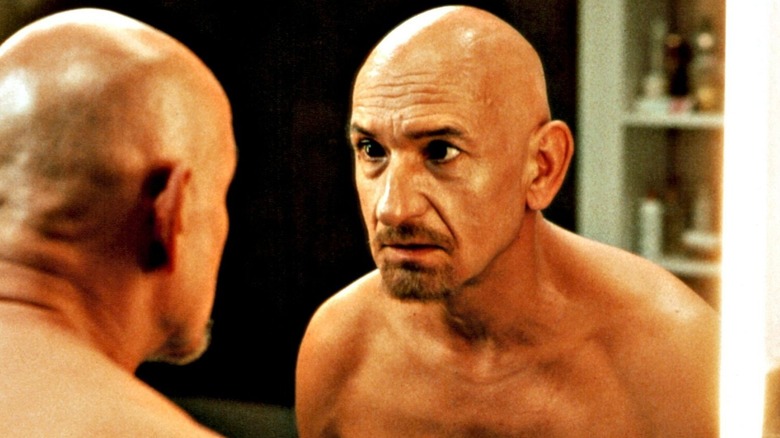 Don Logan looks in the mirror in "Sexy Beast" (2000)