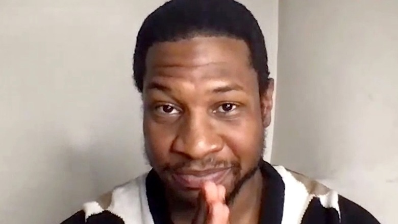 Actor Jonathan Majors speaking in an interview with Total Film