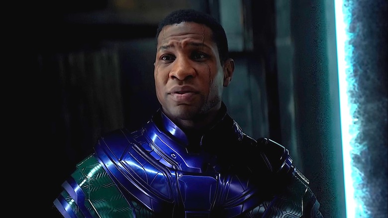 Jonathan Majors looking threatening as Kang the Conqueror