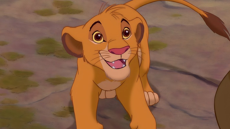 Young Simba smiling