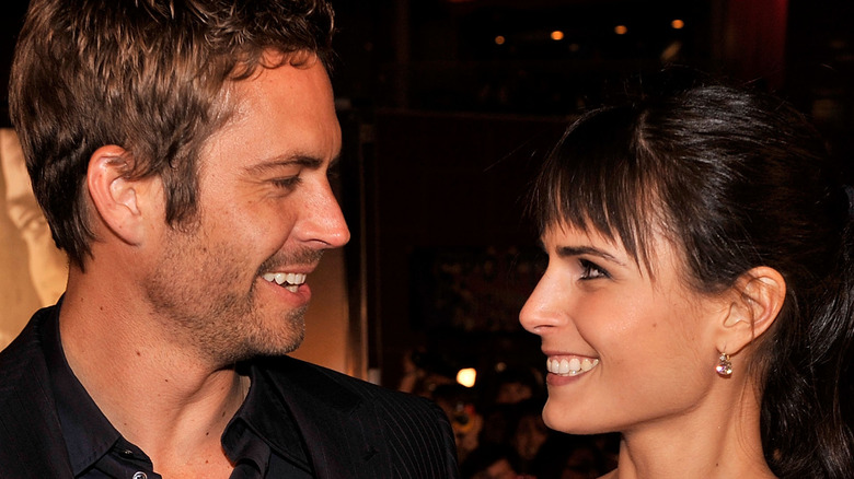 Paul Walker and Jordana Brewster smiling 