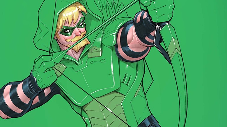 Oliver Queen shooting an arrow