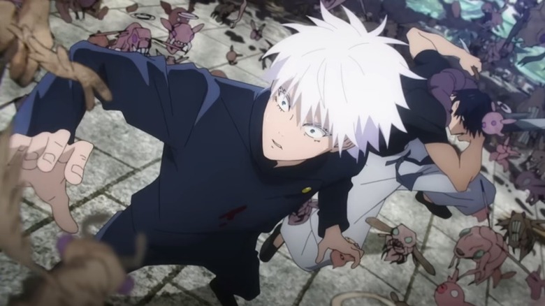 Young Gojo and Geto fighting