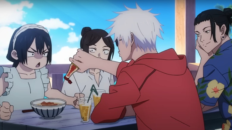 Gojo puts spice in Riko's ramen