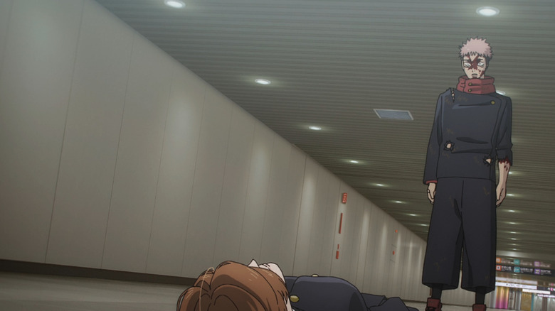 Yuji looks down at Kugisaki