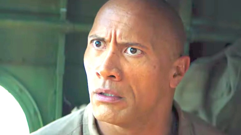 Dwayne Johnson looking shocked