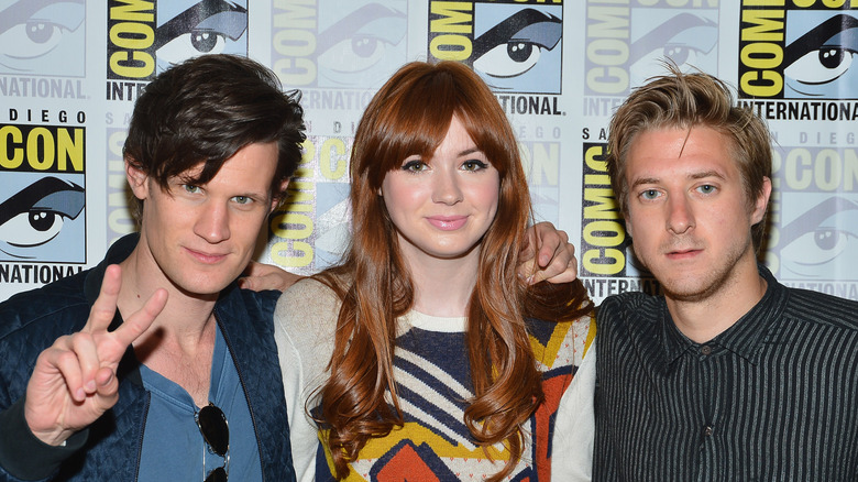 Matt Smith, Karen Gillan, and Arthur Darvill attending Comic-Con