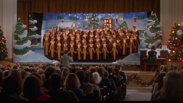 Children's choir singing