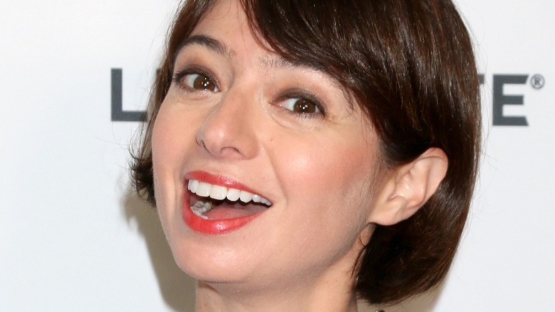 Kate Micucci beaming for the camera