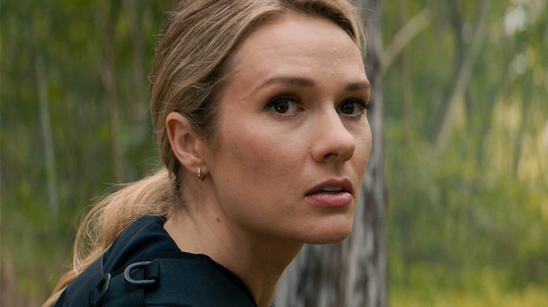 Kate Whistler glancing over shoulder