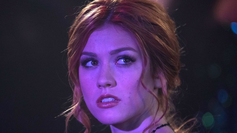 Clary under a purple light