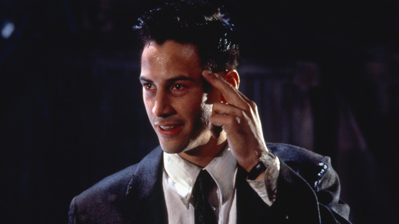 Johnny looking tired in Johnny Mnemonic