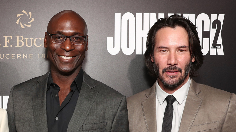 Reddick and Reeves at John Wick 2 premiere