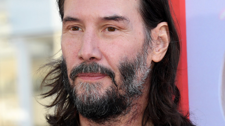 Keanu Reeves at the red carpet premiere of The DC League of Super-Pets