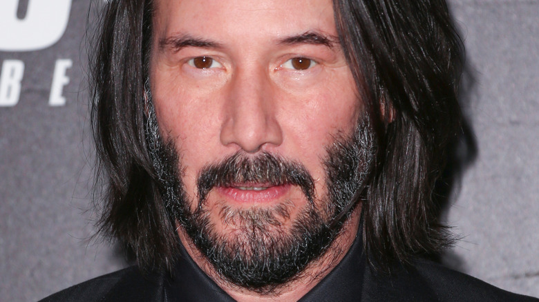 Keanu Reeves smiling