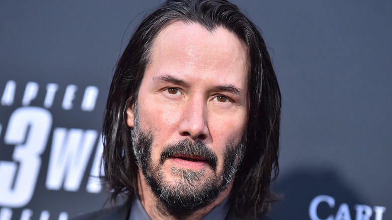 Keanu Reeves beard long hair