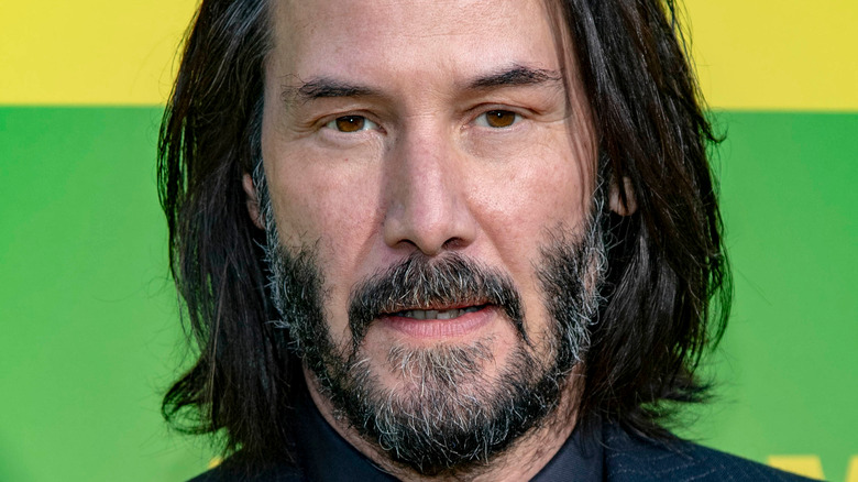 Keanu Reeves looking ahead