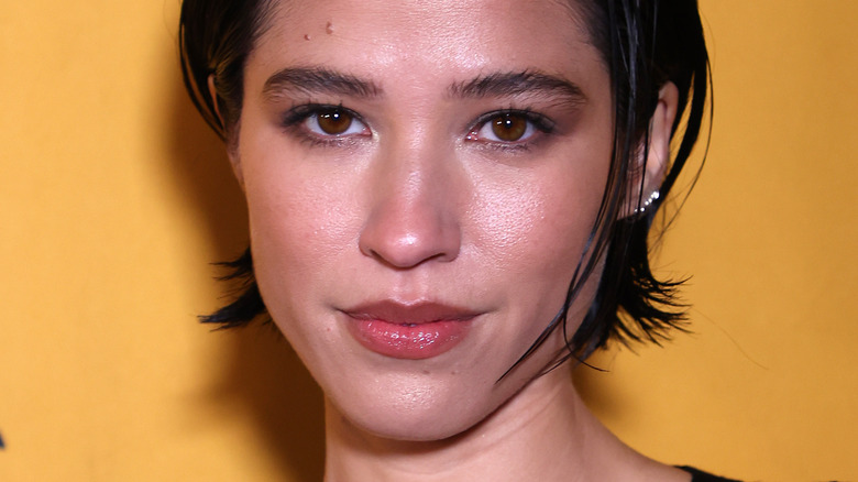 Kelsey Asbille smirking