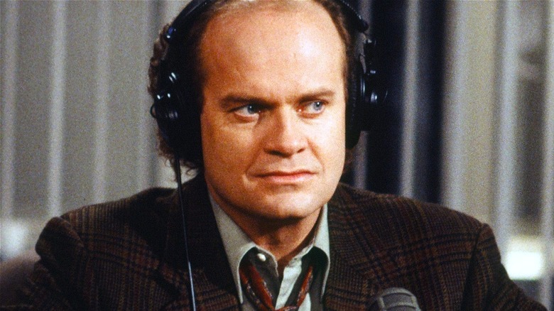 Frasier Crane listening on his radio show