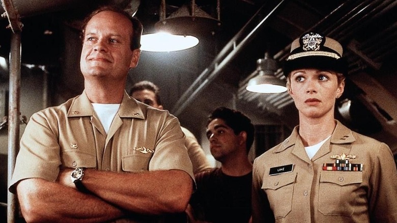 Lt. Commander Tom Dodge and Lt. Emily Lake on the bridge in "Down Periscope" (1996)